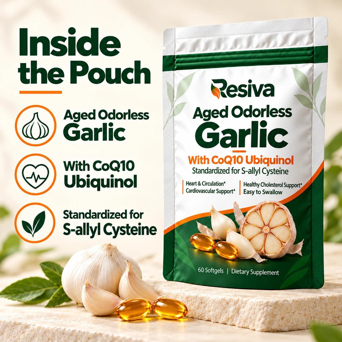 Resiva® Aged Odorless Garlic